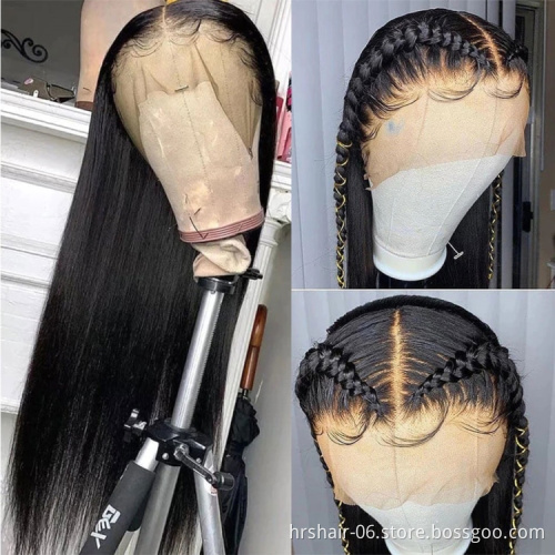 13*4 Lace Glueless Swiss Lace Frontal Wigs Raw Indian Human Hair Virgin Cuticle Aligned Body Wave Lace Front Wig